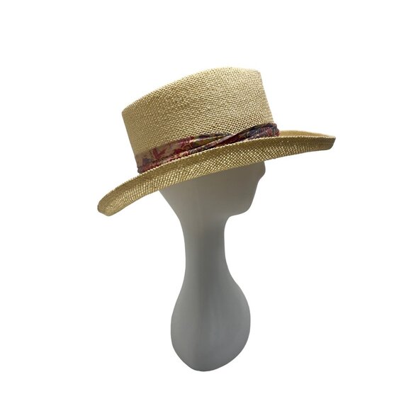 HEAD HEAD HEAD  Brim Straw Hat With Patterned Band main image 11